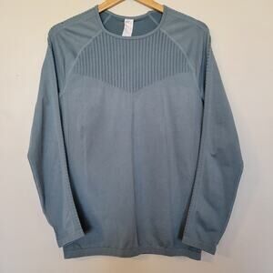 *NWT* FABLETICS Sync Seamless Long-Sleeve Top sz XL Blue Green